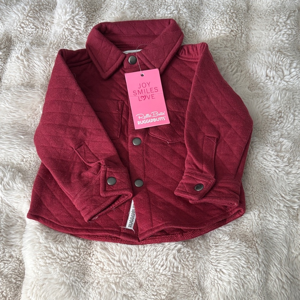 RuggedButts Kids Quilted Shirt - Red